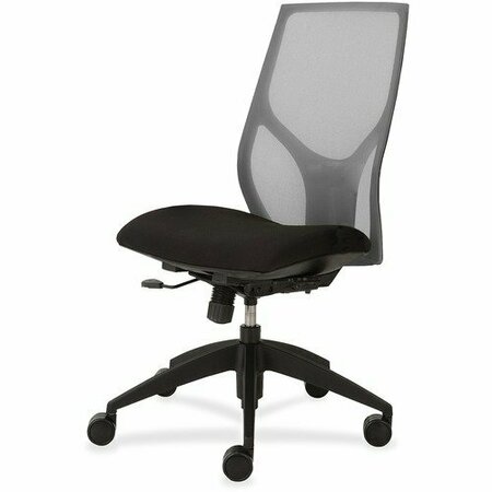 9TO5 SEATING Task Chair, Simple Synchro, Armless, 25inx26inx39in-46in, GY/Onyx NTF1460Y100M201